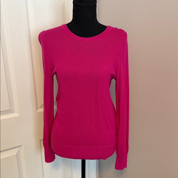 GAP Women's Fuchsia Crew Neck Sweater - Picture 4 of 6